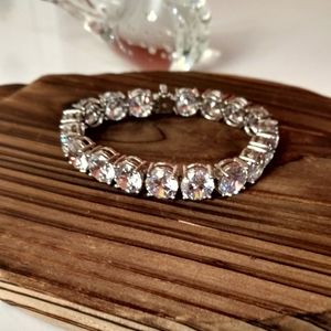 Faux diamond bracelet